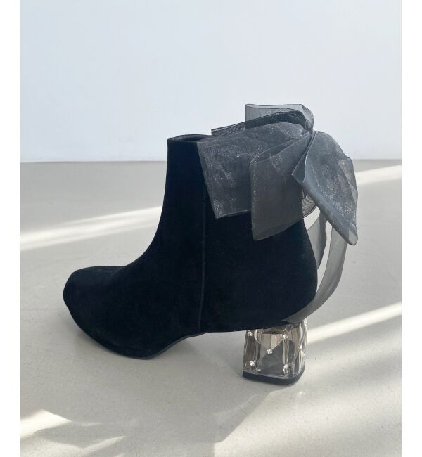  「☆取り外しできるリボンブーツ」|ショートブーツ|