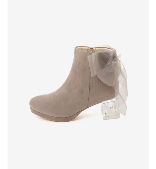  「☆取り外しできるリボンブーツ」|ショートブーツ|