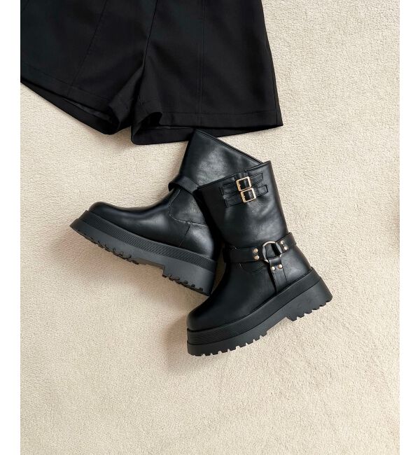 MAJESTICLEGON「エンジニアショートブーツ」|ショートブーツ|