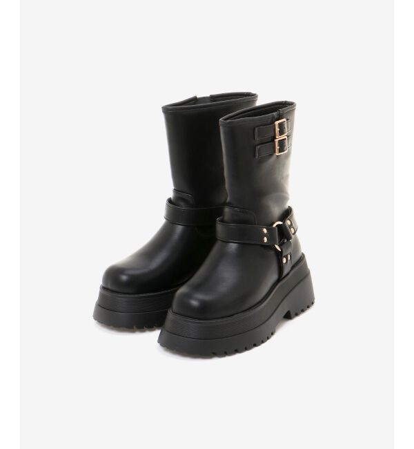 MAJESTICLEGON「エンジニアショートブーツ」|ショートブーツ|