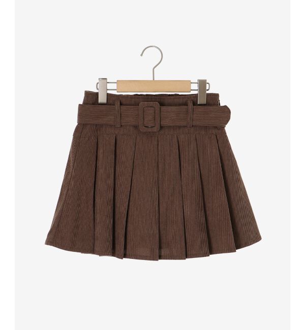 MAJESTICLEGON「ベルトセットプリーツミニスカパン」|スカート|