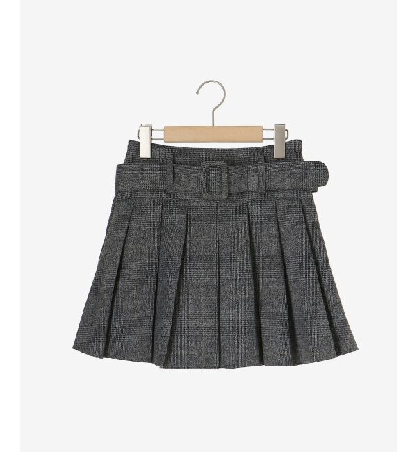 MAJESTICLEGON「ベルトセットプリーツミニスカパン」|スカート|