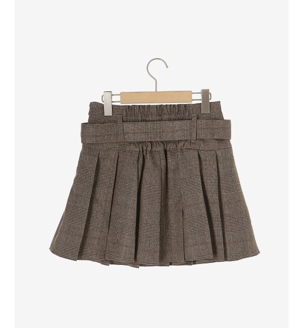 MAJESTICLEGON「ベルトセットプリーツミニスカパン」|スカート|