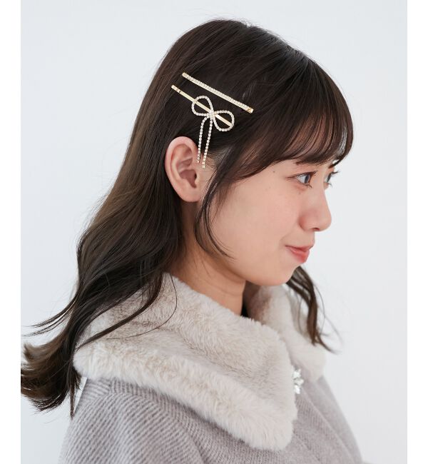 MAJESTICLEGON「シャイニーリボンヘアピンset」|その他|