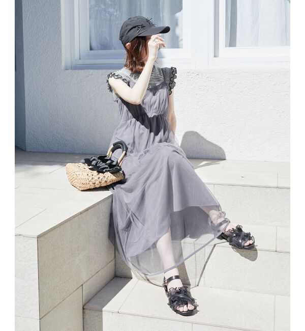  「シアーフリルサンダル」|サンダル|