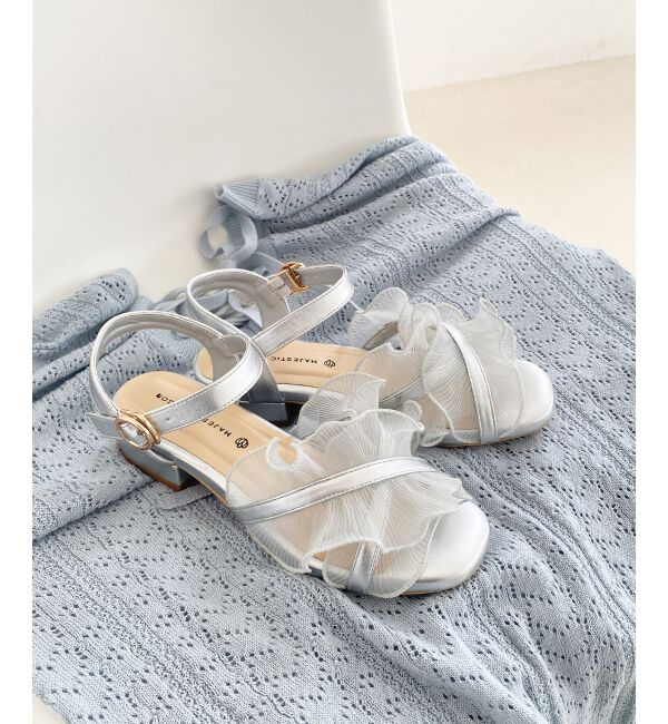  「シアーフリルサンダル」|サンダル|