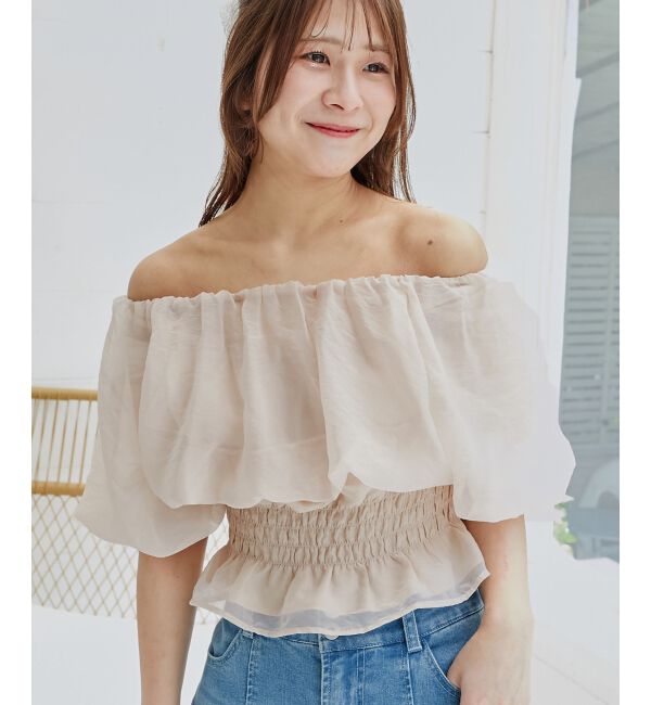  「前後2wayバルーン袖ブラウス」|シャツ・ブラウス|