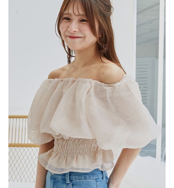  「前後2wayバルーン袖ブラウス」|シャツ・ブラウス|