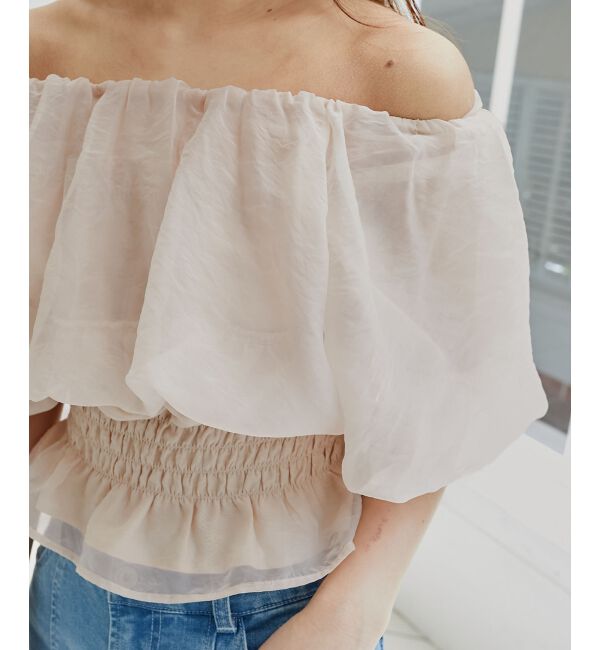  「前後2wayバルーン袖ブラウス」|シャツ・ブラウス|