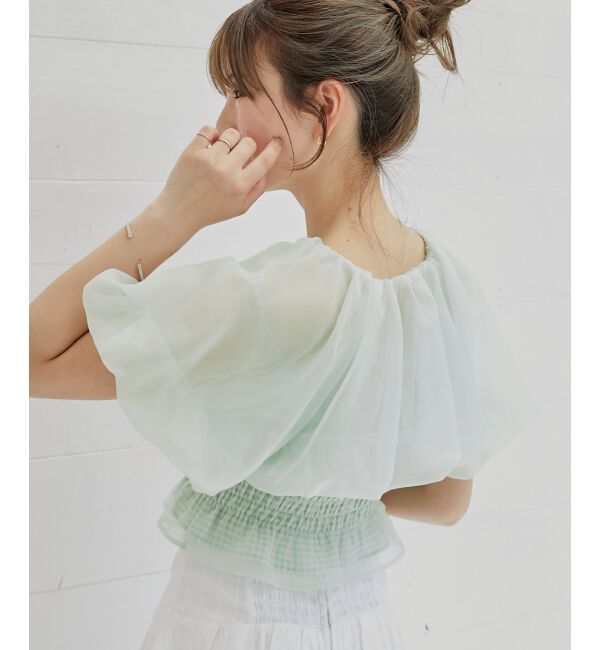  「前後2wayバルーン袖ブラウス」|シャツ・ブラウス|