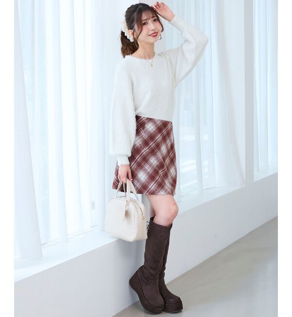  「◎バックリボンシャギーニット」|ニット・セーター|