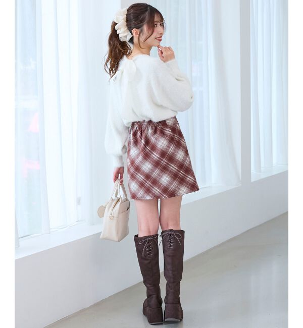  「◎バックリボンシャギーニット」|ニット・セーター|