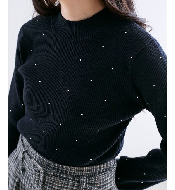  「キラキラハイネックニット」|ニット・セーター|