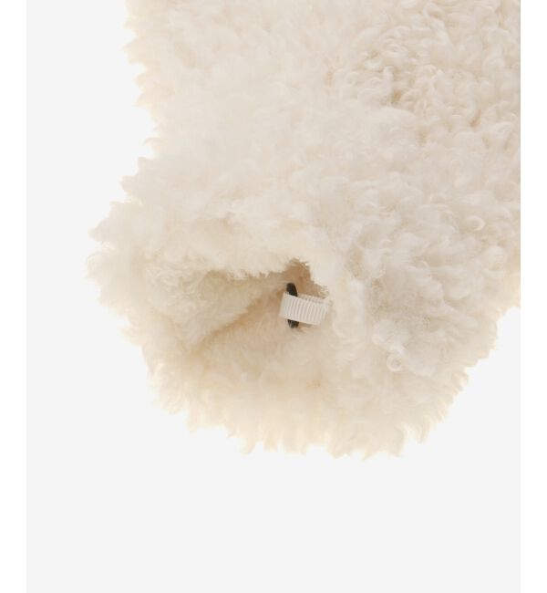  「ストラップ付きプードルミトン」|手袋|