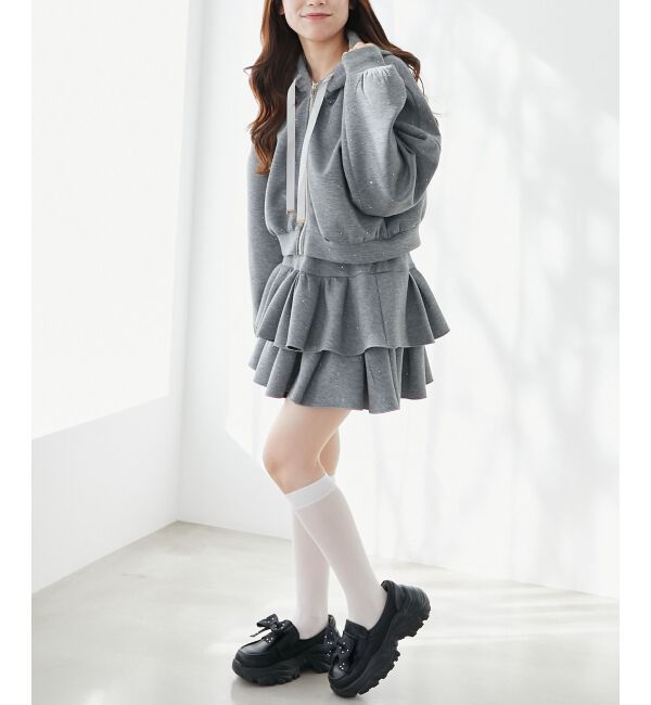  「キラキララインストーンスカパン」|スカート|