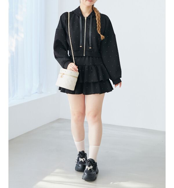  「キラキララインストーンスカパン」|スカート|