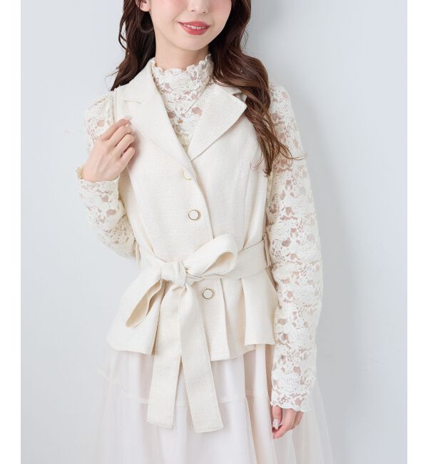  「ジレドッキングチュールワンピース」|ワンピース|