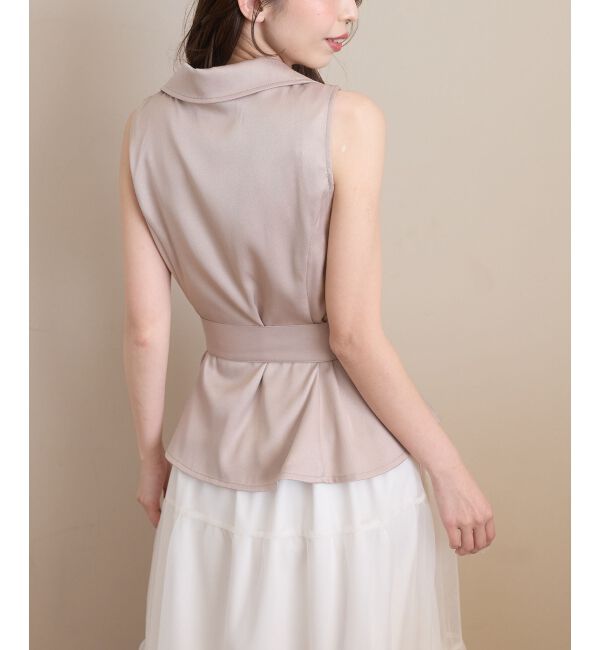  「ジレドッキングチュールワンピース」|ワンピース|