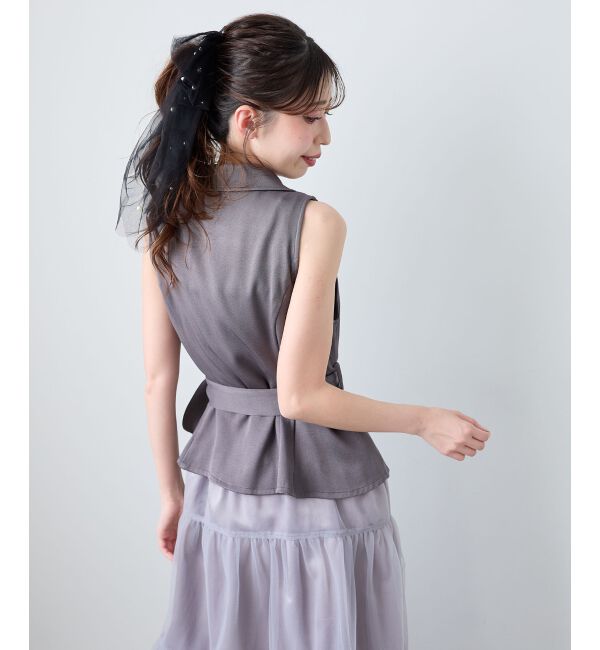  「ジレドッキングチュールワンピース」|ワンピース|