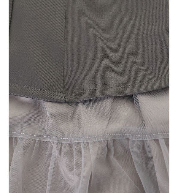  「ジレドッキングチュールワンピース」|ワンピース|