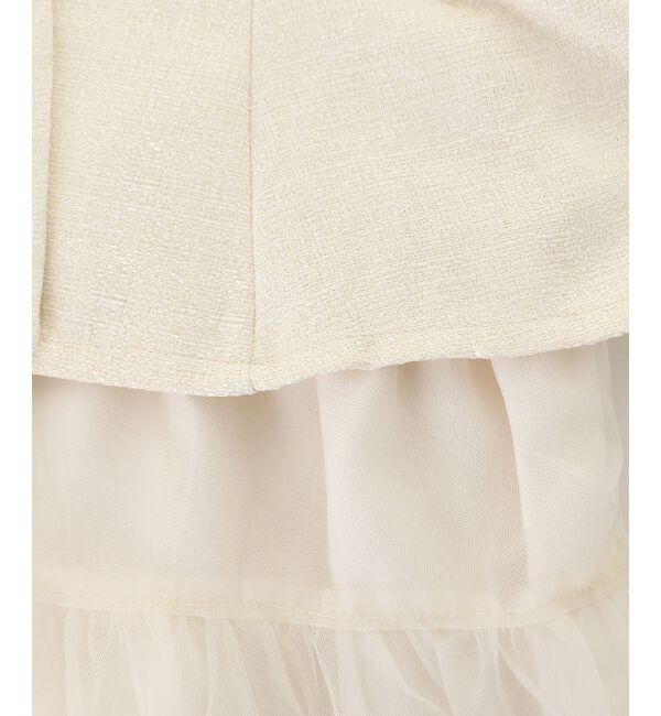  「ジレドッキングチュールワンピース」|ワンピース|