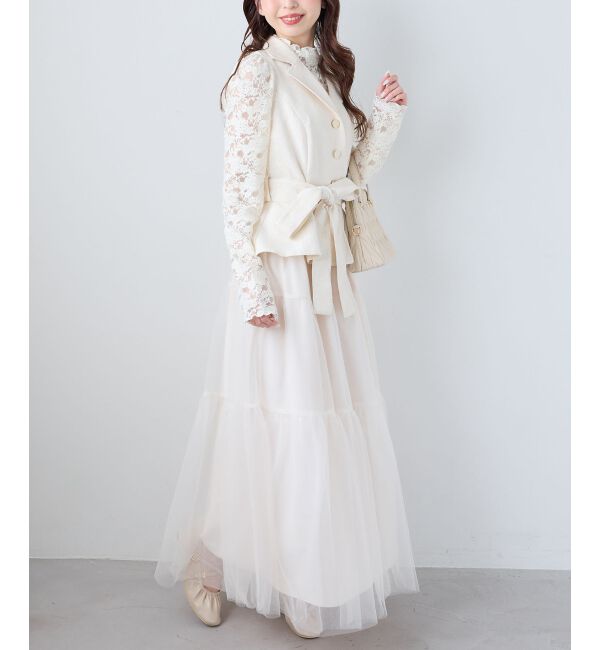  「ジレドッキングチュールワンピース」|ワンピース|