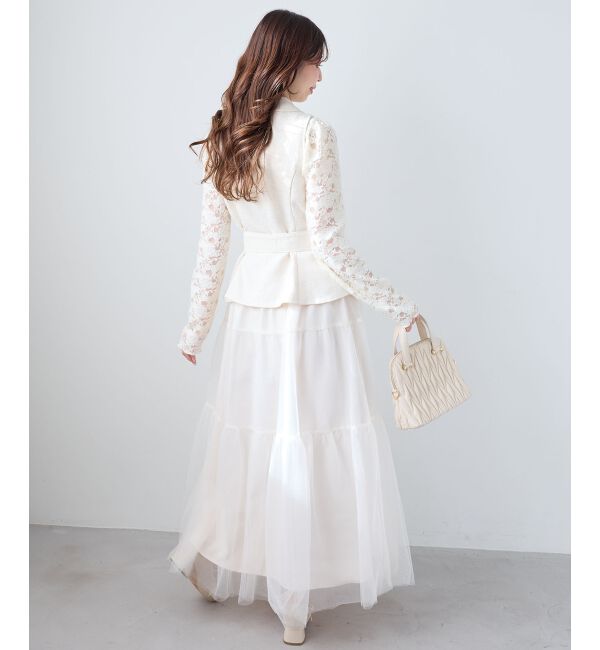  「ジレドッキングチュールワンピース」|ワンピース|