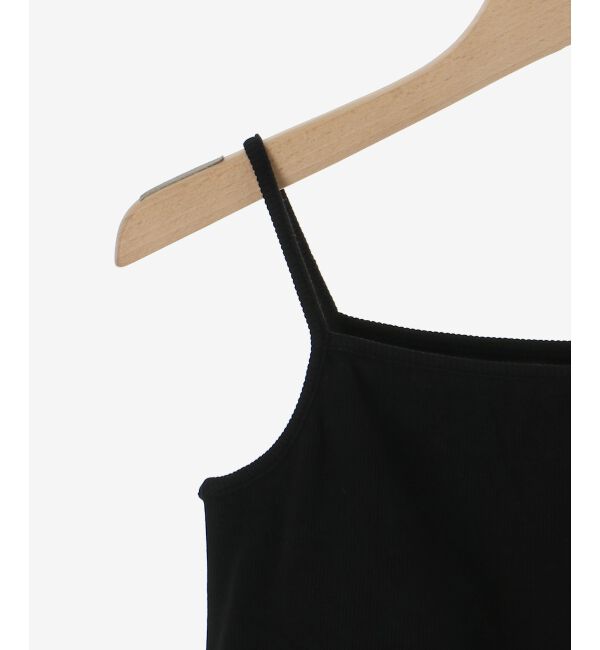  「カップ付き裾ペプラムキャミソール」|キャミソール|