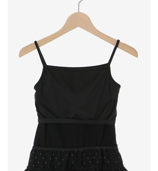  「カップ付き裾ペプラムキャミソール」|キャミソール|