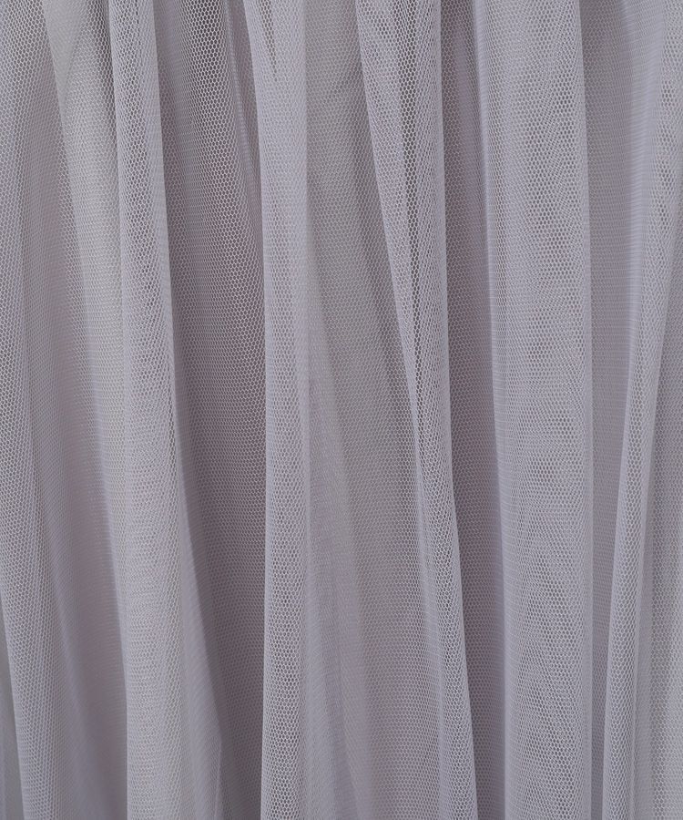 earth music&ecology「チュールアシンメトリーフリルスカート」|フレア|