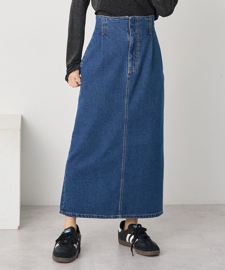 earth music&ecology「ナローデニムスカート」|タイト|