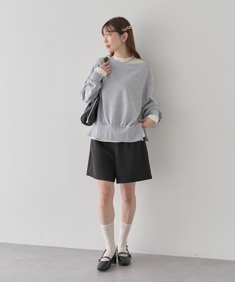 earth music&ecology「裾スリット裏毛プルオーバー」|スウェット・ジャージ|