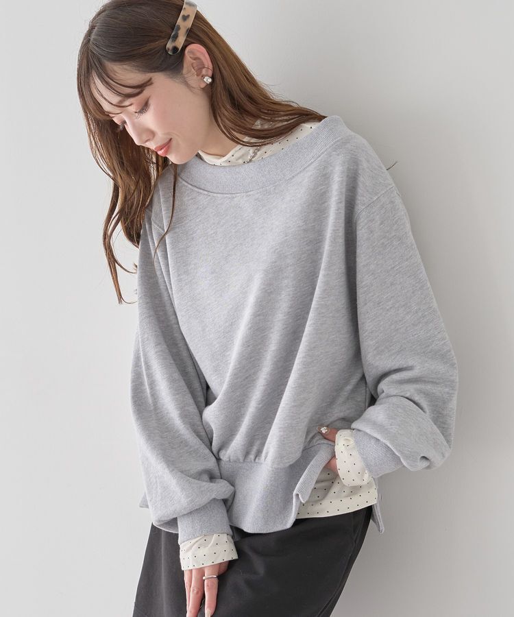 earth music&ecology「裾スリット裏毛プルオーバー」|スウェット・ジャージ|