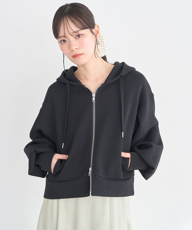 earth music&ecology「エアもちフーディブルゾン」|スウェット・ジャージ|