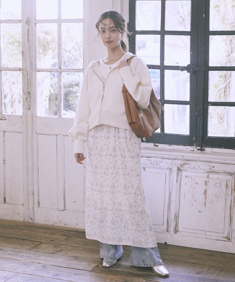 earth music&ecology「エアもちフーディブルゾン」|スウェット・ジャージ|