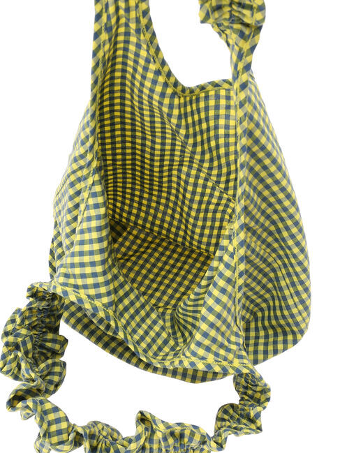  「ギンガムフリルバッグ」|ハンドバッグ|