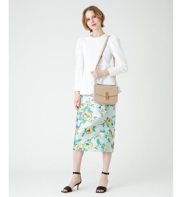 LOULOU WILLOUGHBY「【LOULOU WILLOUGHBY】ETIQUE フラワージャガードタイトスカート」|タイト|