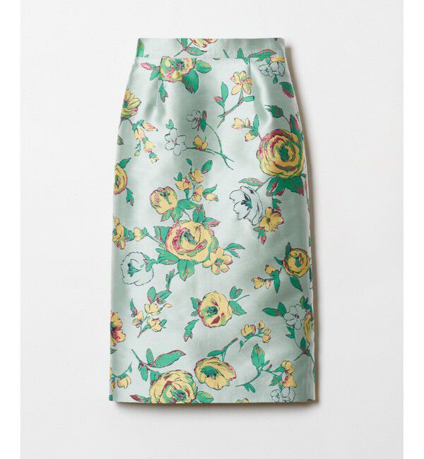 LOULOU WILLOUGHBY「【LOULOU WILLOUGHBY】ETIQUE フラワージャガードタイトスカート」|タイト|