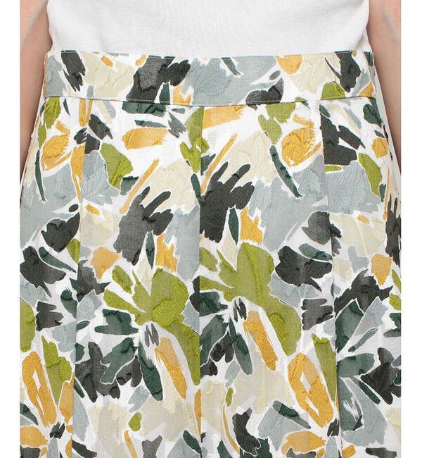 allureville「カットジャガードフレアスカート」|スカート|