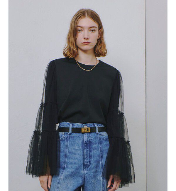 allureville「ティアードスリーブチュールブラウス」|シャツ・ブラウス|