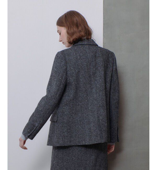 allureville「【セットアップ対応可能】ヘリンボンツイードテーラードジャケット」|テーラードジャケット|