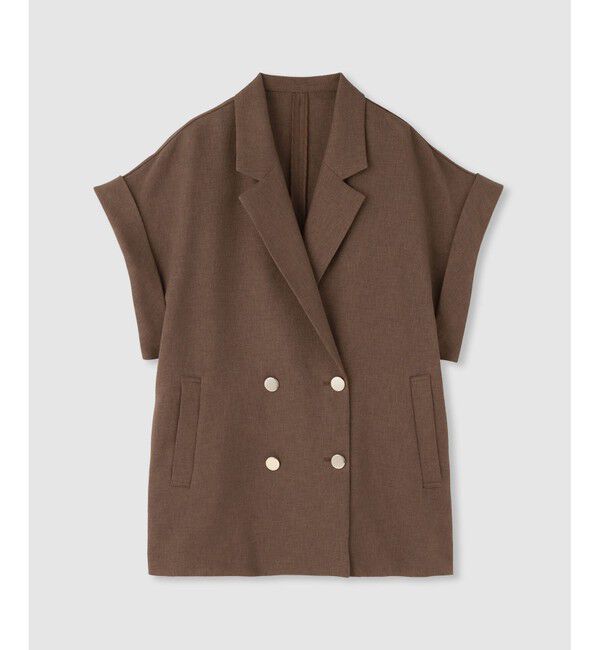 allureville「スラブメッシュフレンチスリーブジャケット」|テーラードジャケット|