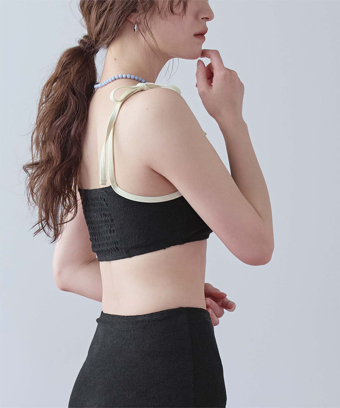 SEA DRESS「パイル素材パイピングビキニ/水着」|ビキニ|