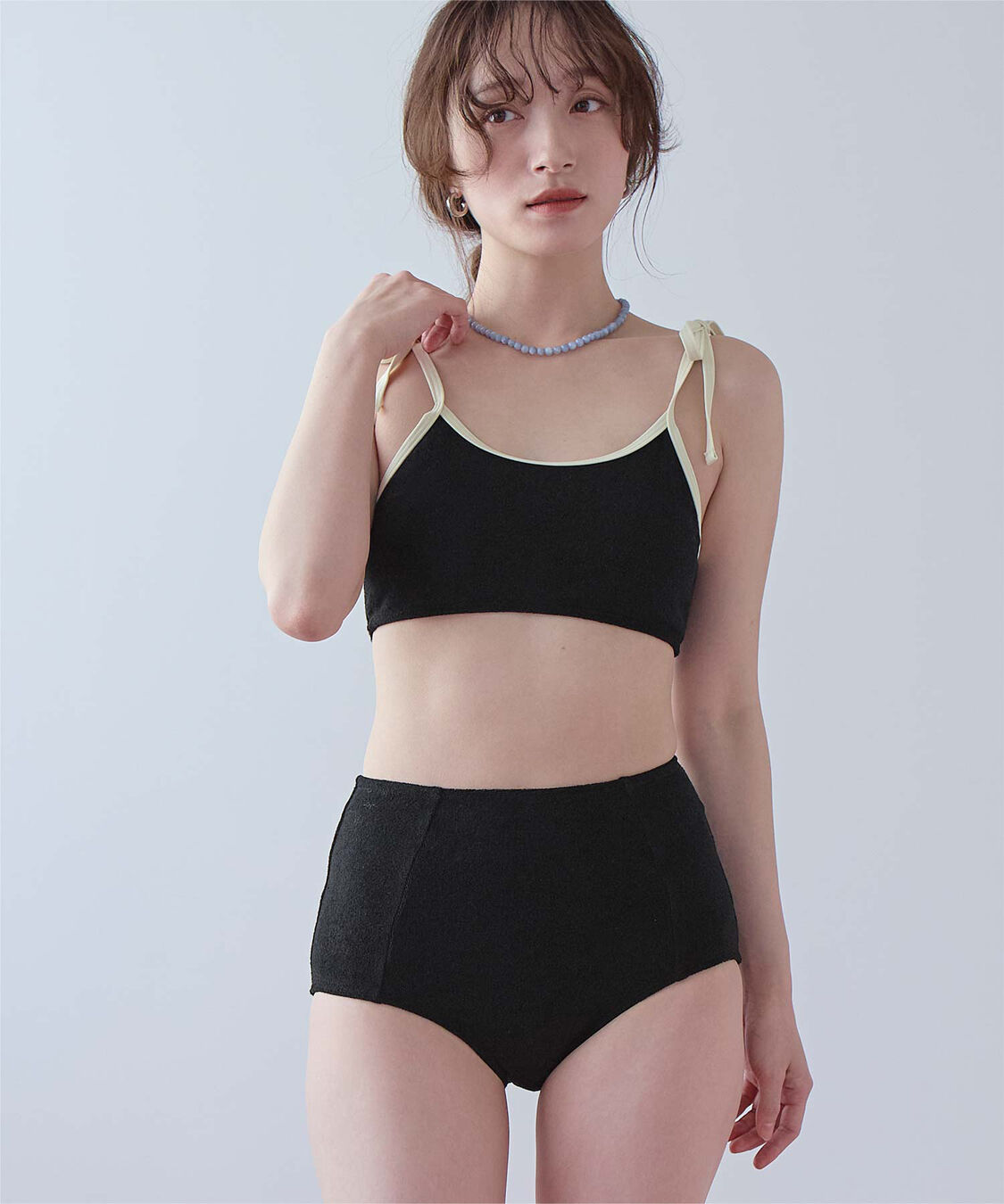 SEA DRESS「パイル素材パイピングビキニ/水着」|ビキニ|