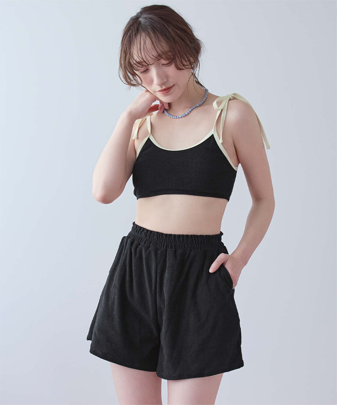 SEA DRESS「パイル素材パイピングビキニ/水着」|ビキニ|