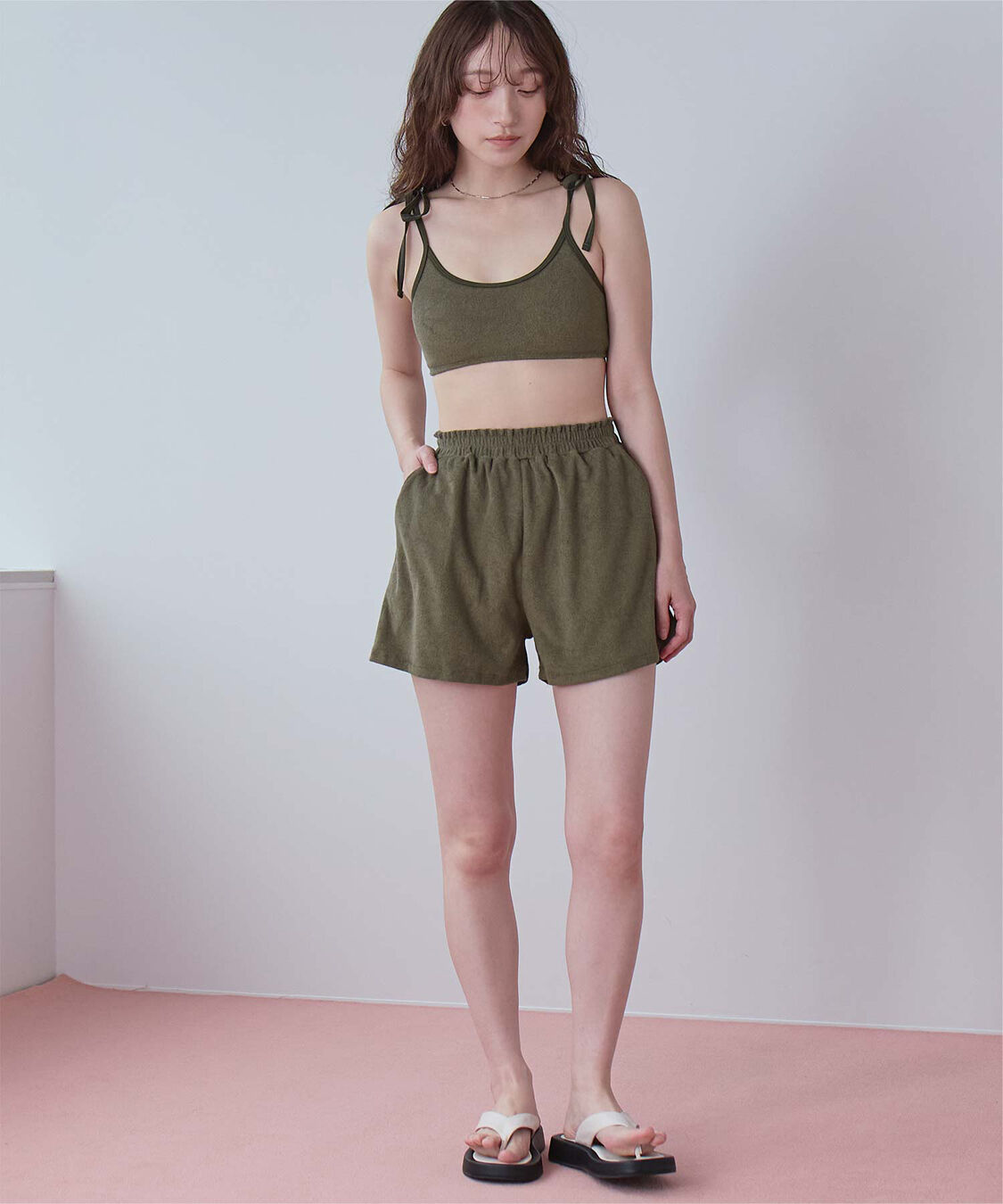 SEA DRESS「パイル素材パイピングビキニ/水着」|ビキニ|