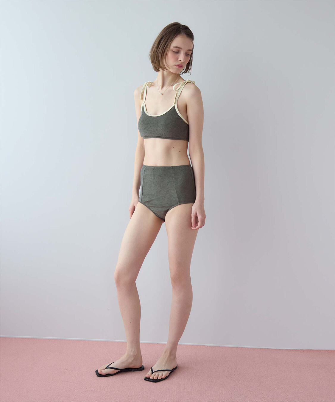 SEA DRESS「パイル素材パイピングビキニ/水着」|ビキニ|