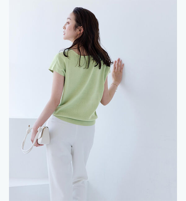 ur's「フレンチスリーブVネックニット」|ニット・セーター|