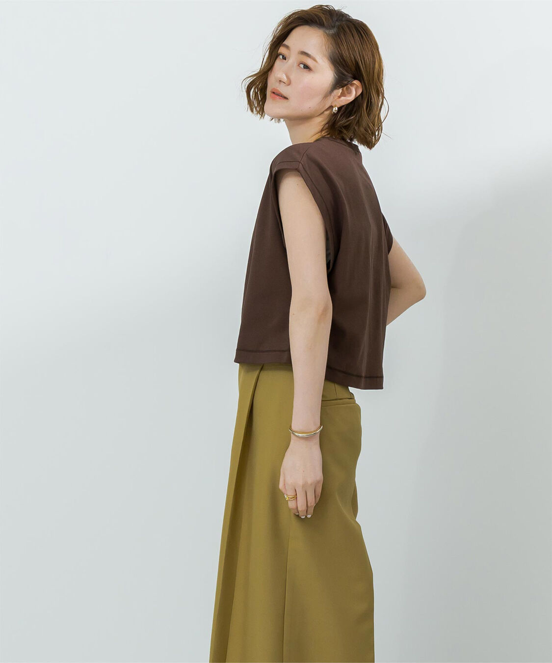 ur's「汗染み防止ワイドスリーブTシャツ」|Tシャツ・カットソー|