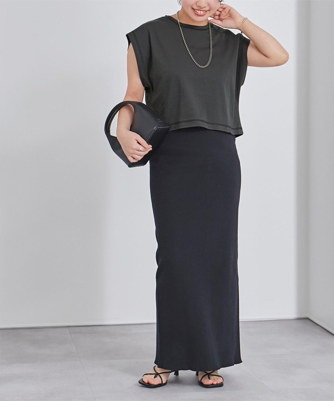 ur's「汗染み防止ワイドスリーブTシャツ」|Tシャツ・カットソー|